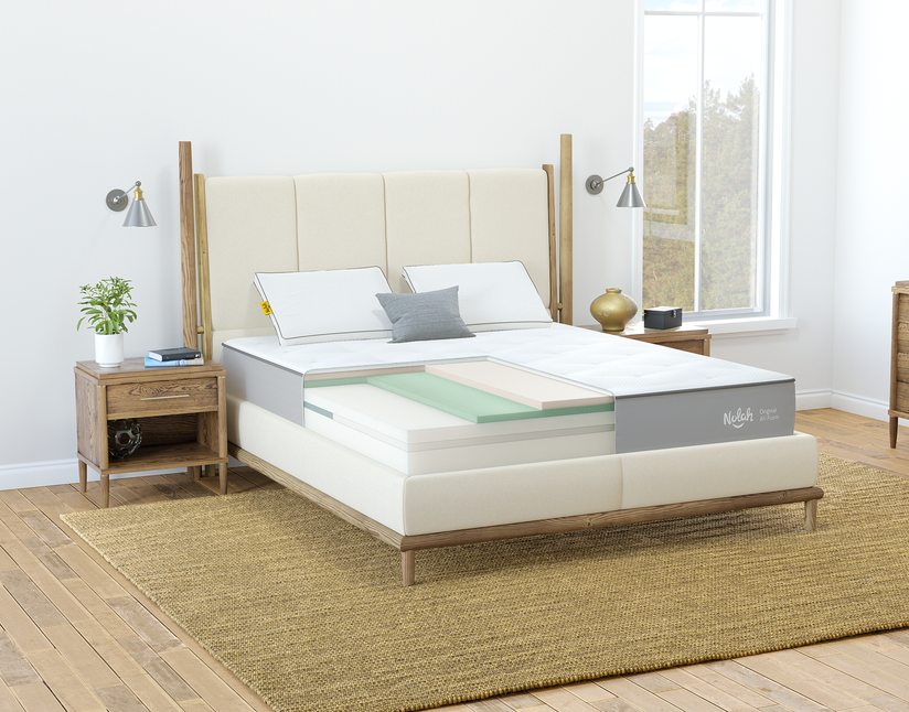 Wide view of Nolah Original mattress internal layers