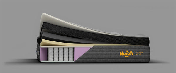Foam and coil hybrid mattress layers