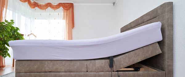 Mattress on an adjustable base
