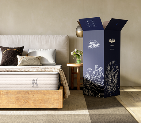 Front shot of the Nolah Natural 11 inch with box