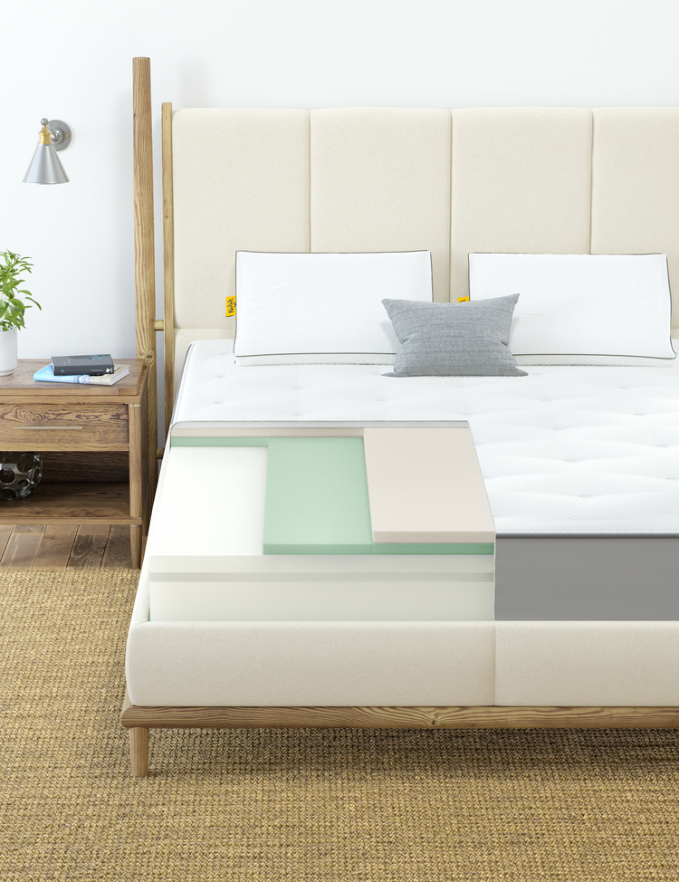 Cut view of Nolah Original mattress layers